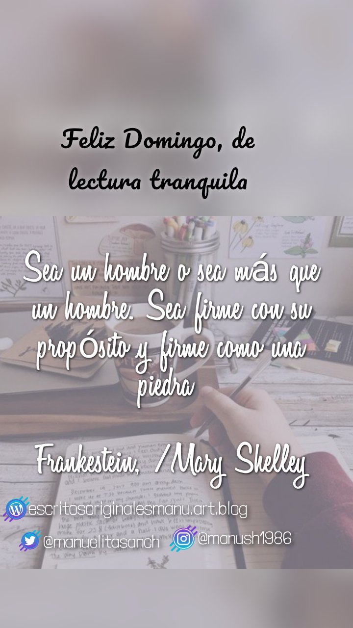Feliz Domingo, de lectura tranquila